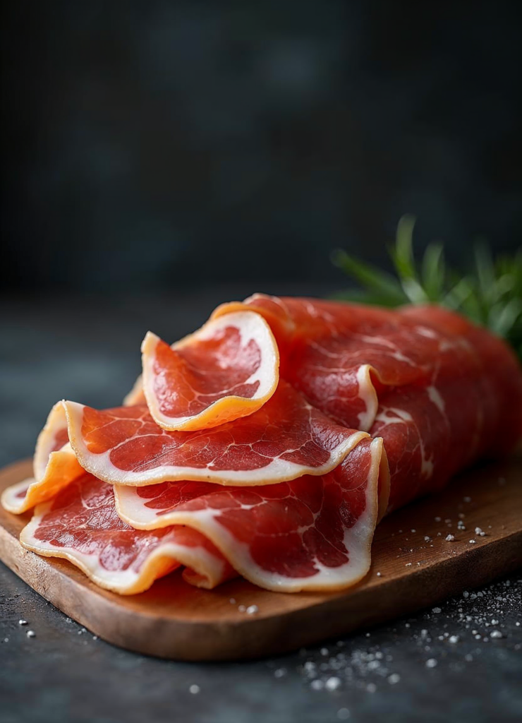 Una tapa de jamón serrano